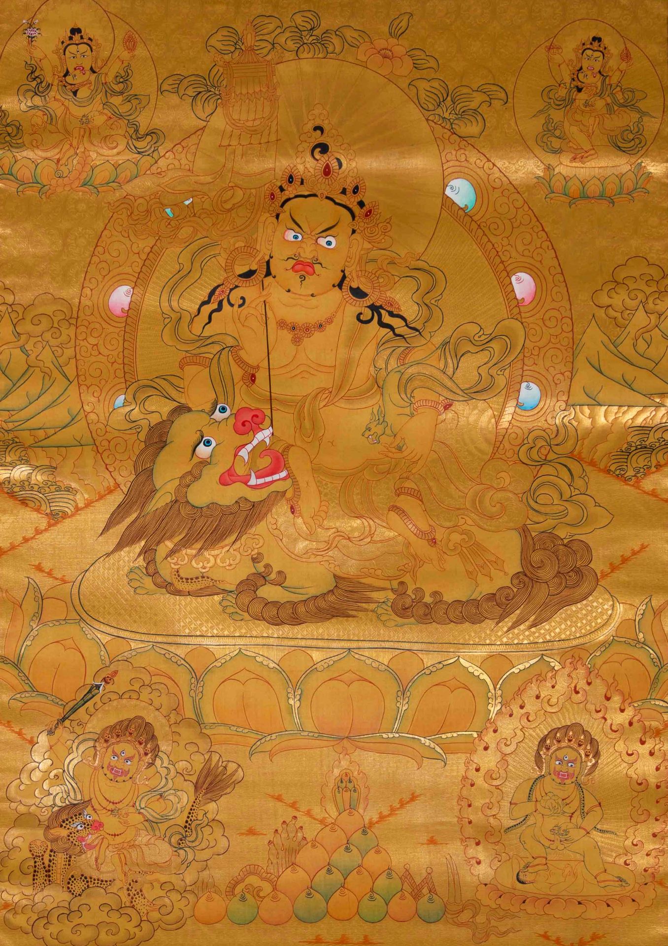 Thangka from Qing dynasty  - Image 3 of 6