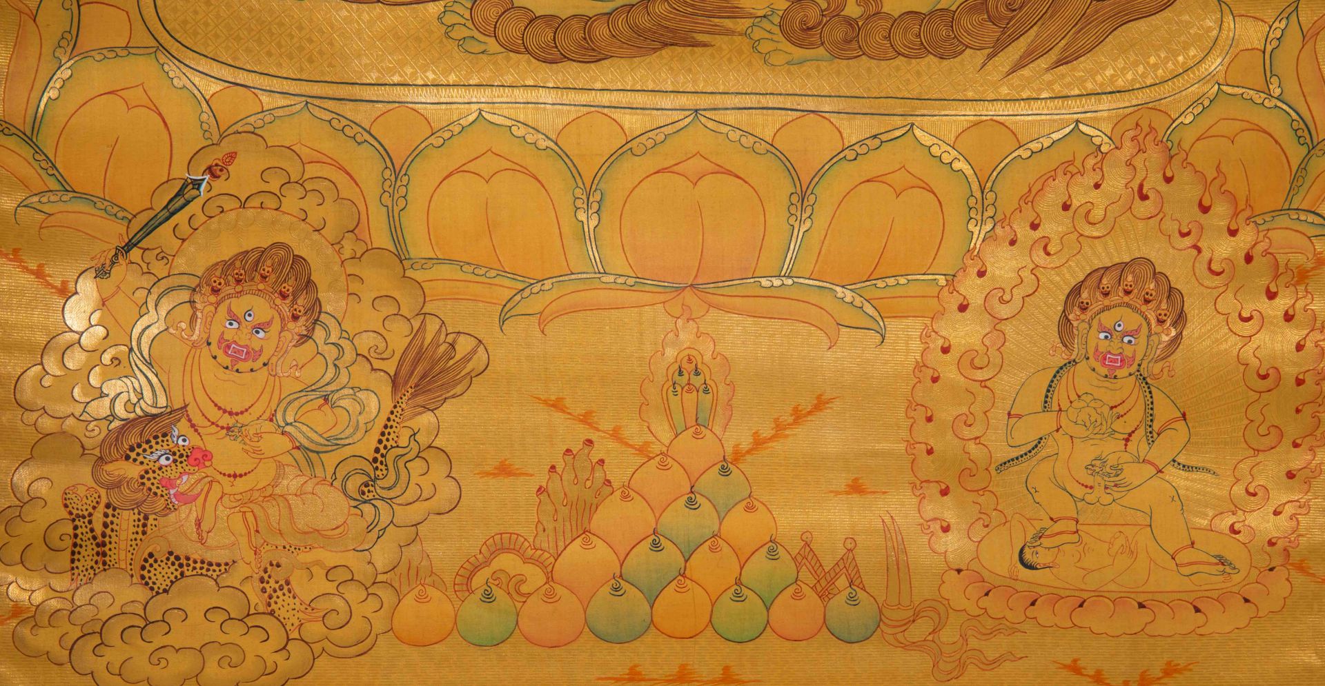 Thangka from Qing dynasty  - Image 6 of 6