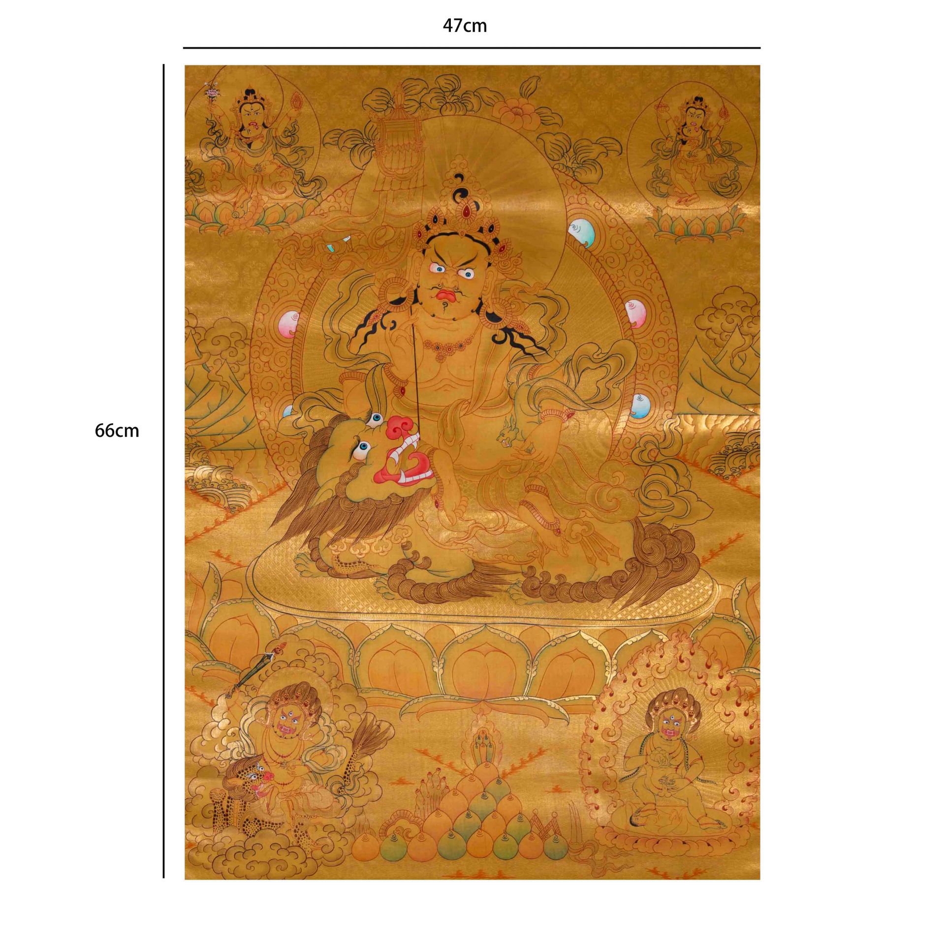 Thangka from Qing dynasty  - Image 2 of 6