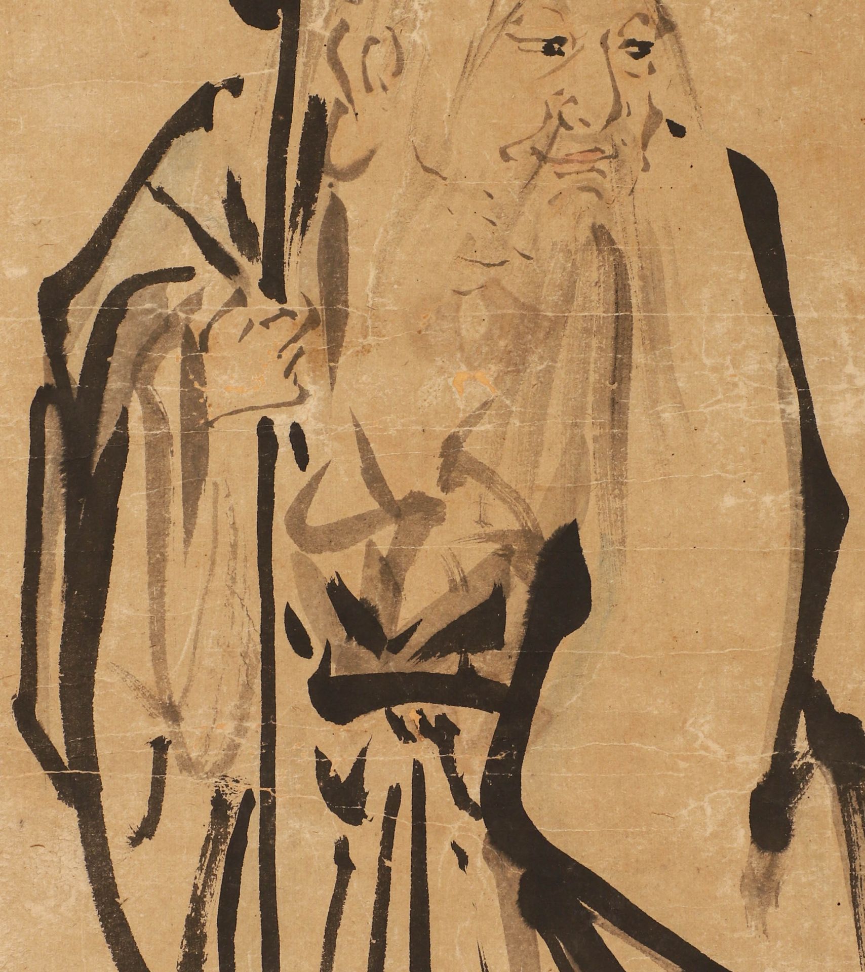 Li Shan's Character painting on paper - Image 3 of 6