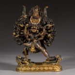 Gilt bronze the Buddha of Grand Weed from Qing dynasty