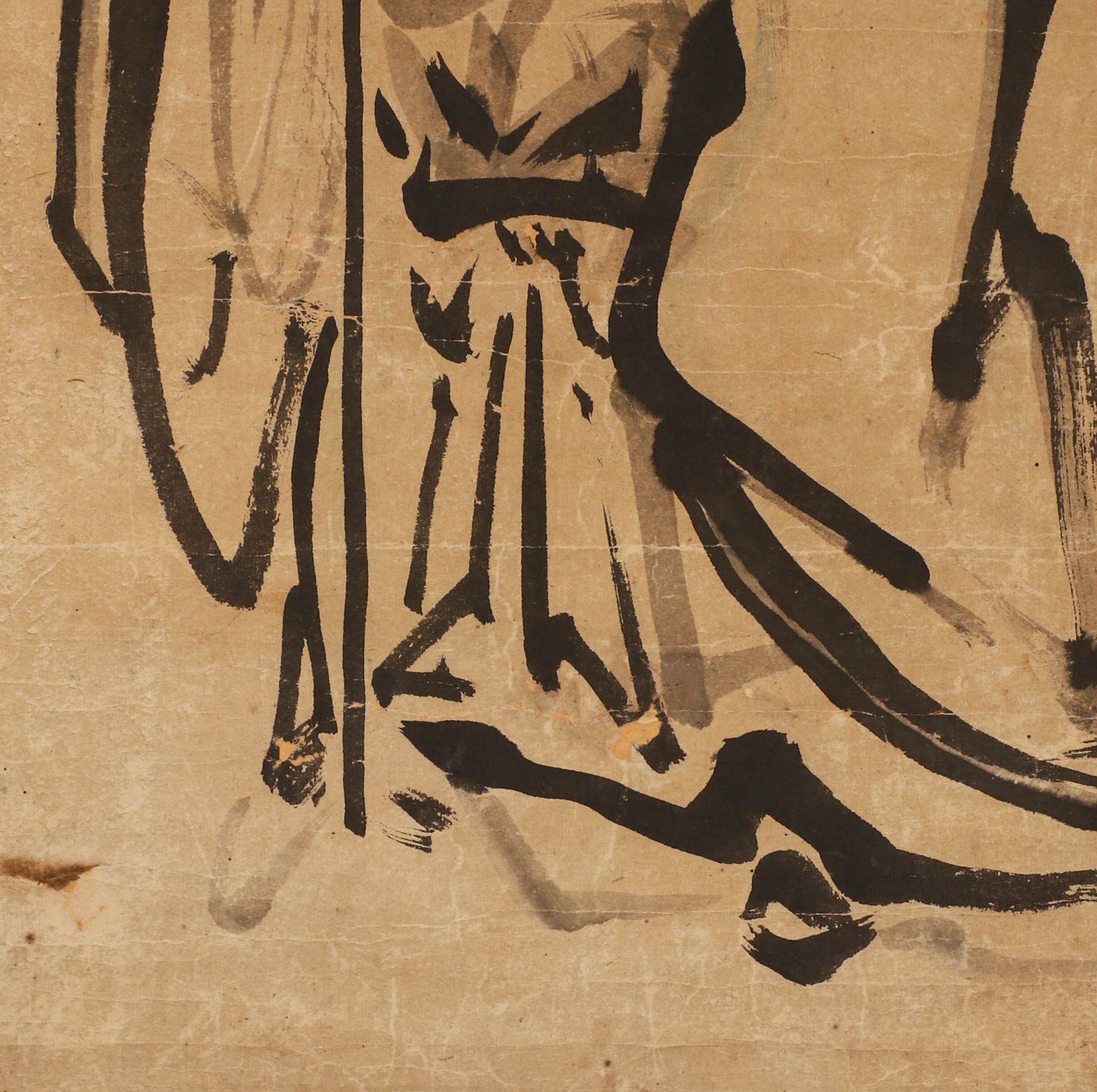 Li Shan's Character painting on paper - Image 4 of 6