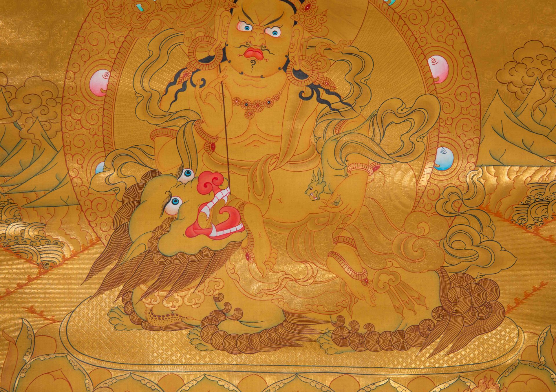 Thangka from Qing dynasty  - Image 4 of 6