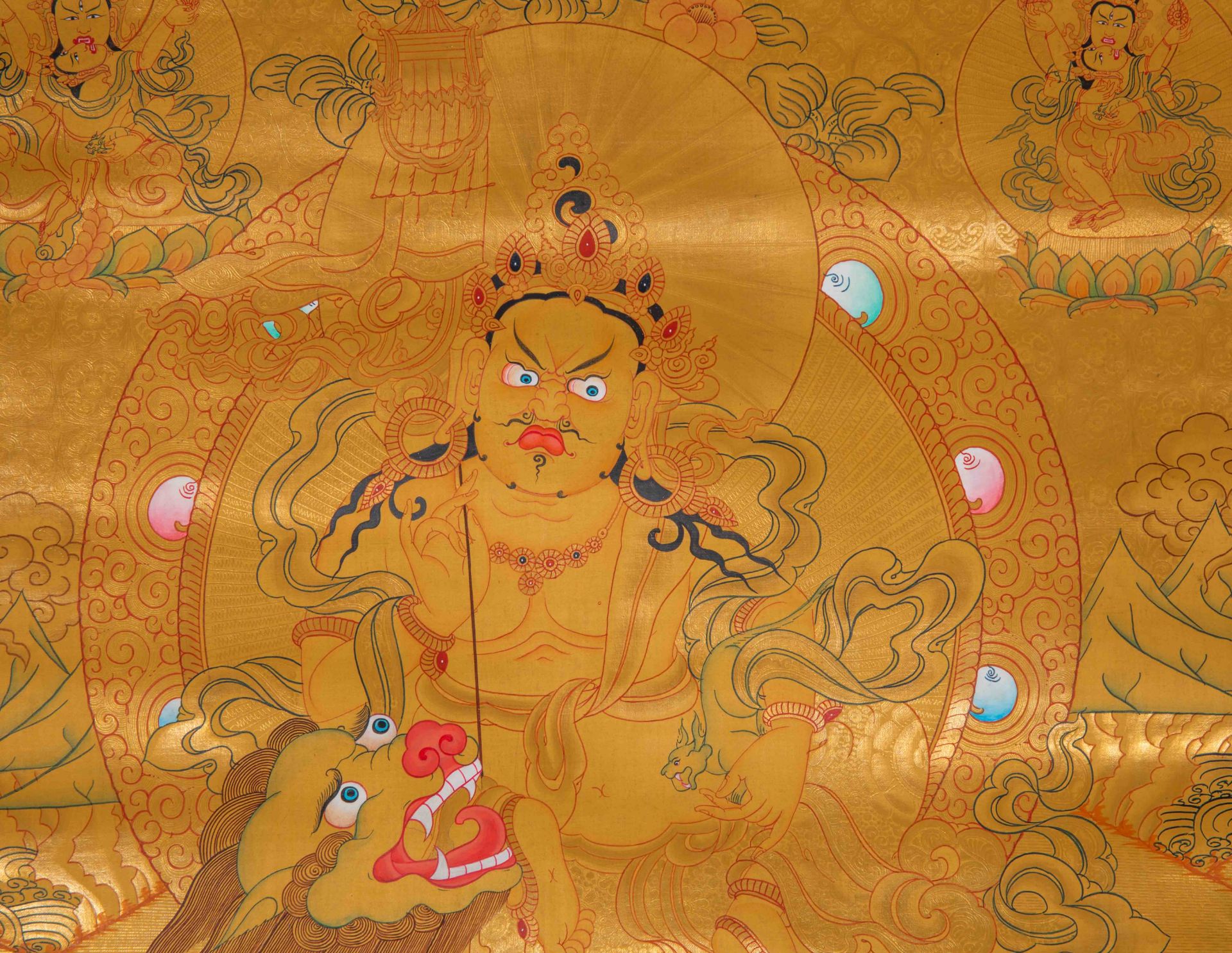 Thangka from Qing dynasty  - Image 5 of 6