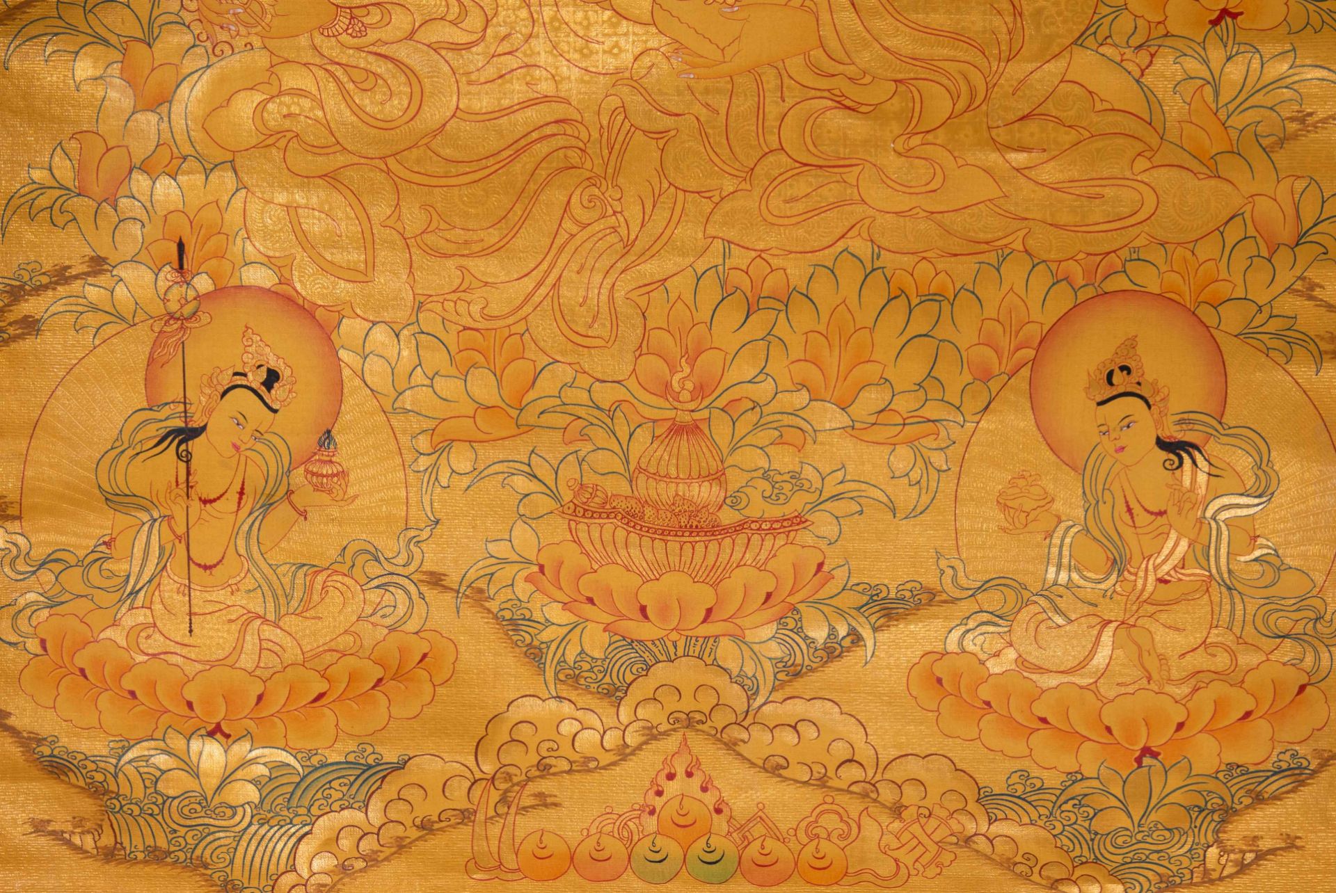 Thangka from Qing dynasty  - Image 6 of 7
