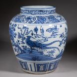 Blue and white porcelain pot from Ming dynasty