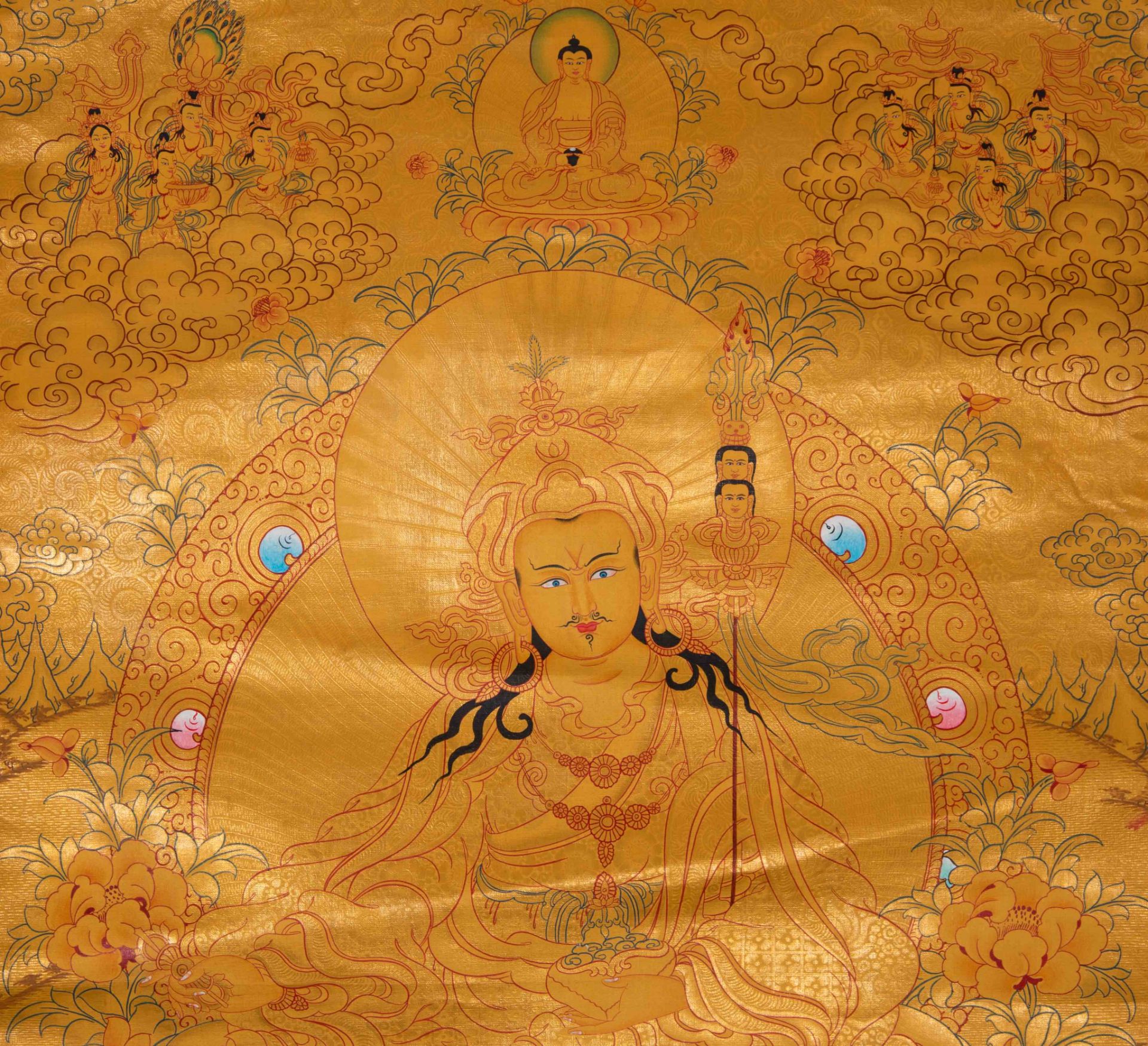 Thangka from Qing dynasty  - Image 4 of 7