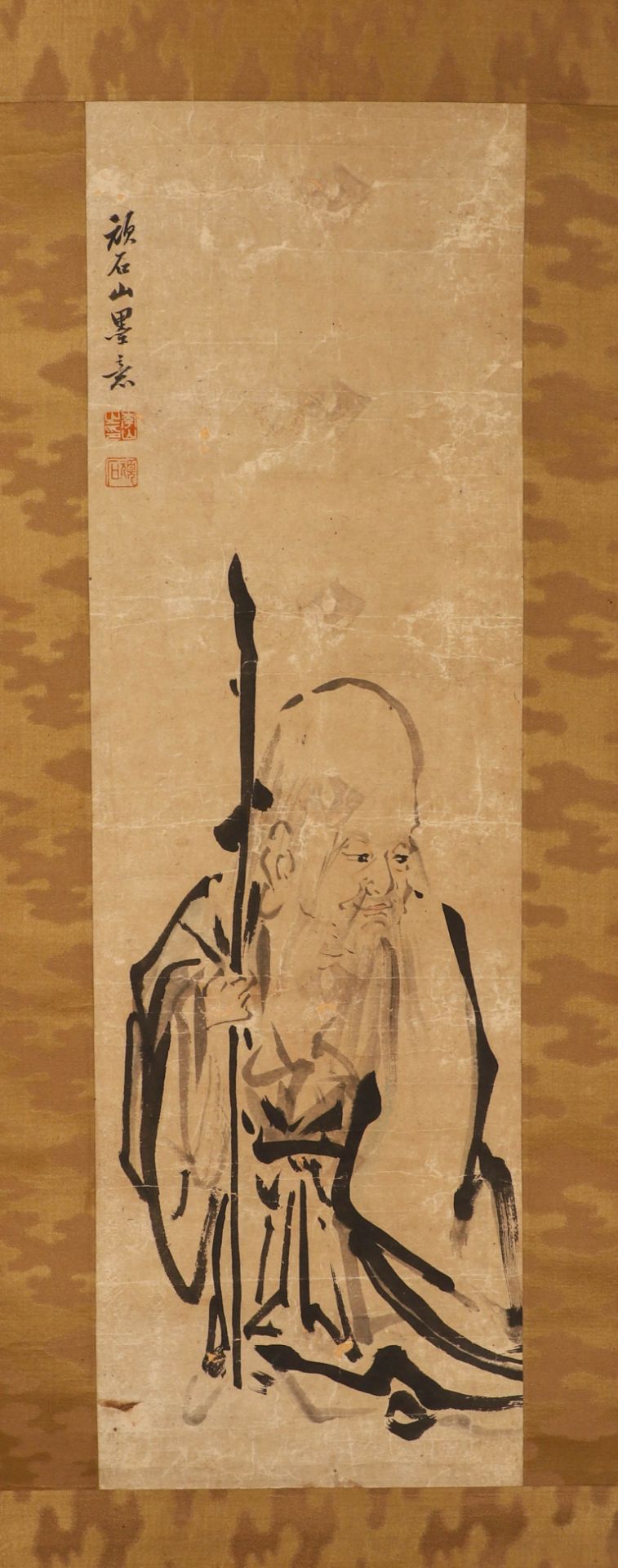 Li Shan's Character painting on paper - Image 6 of 6