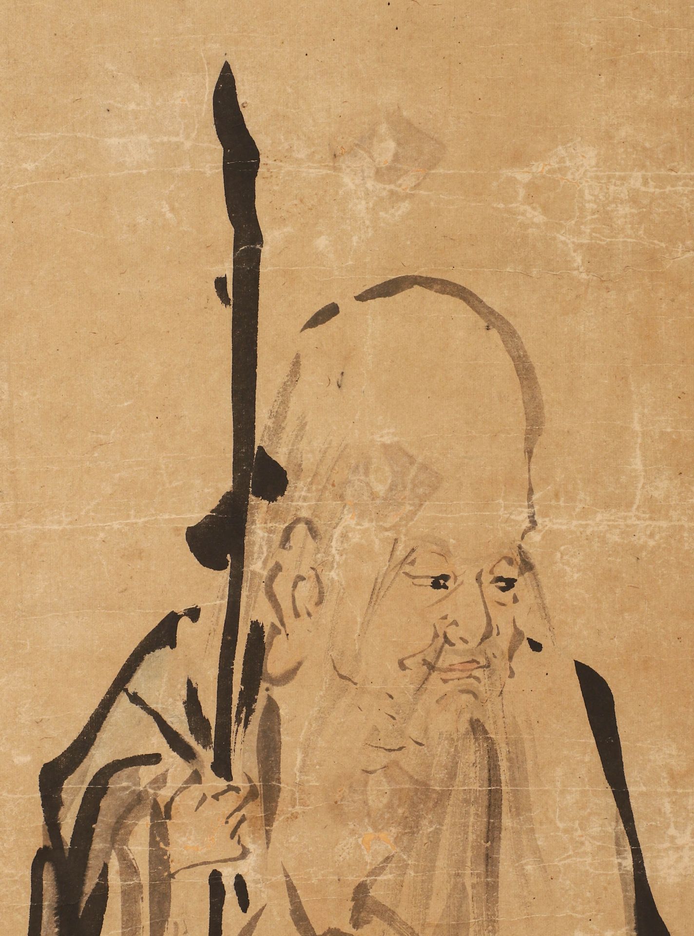 Li Shan's Character painting on paper - Image 2 of 6
