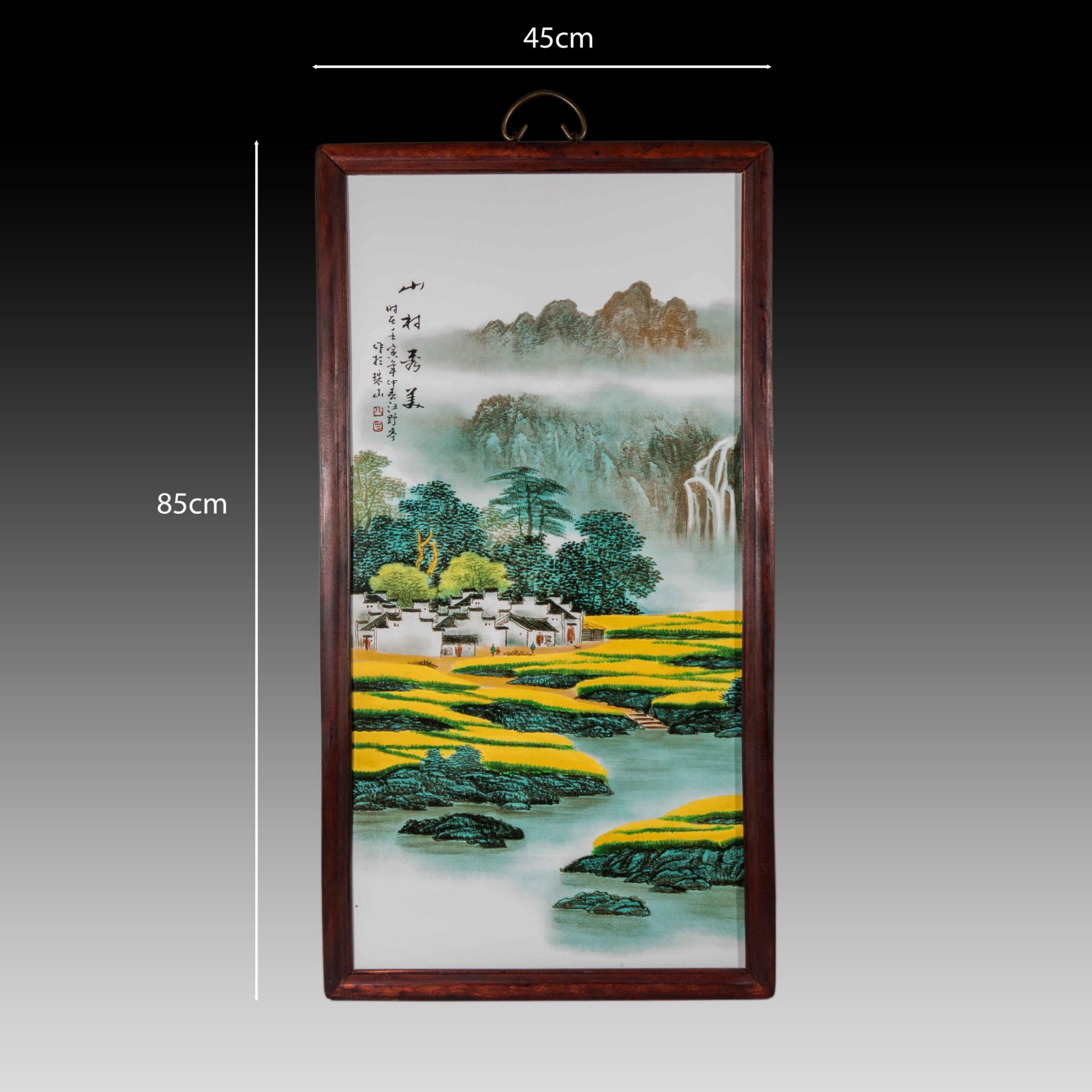 Wang Yeting porcelain plate painting of 19th century China - Bild 2 aus 6