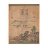 Qianlong period of the Qing Dynasty of China, Sanxitang landscape pavilion vertical axis