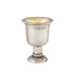 A WILLIAM IV IRISH SILVER GILT TRAVELLING CHALICE, By Henry Frarell, Dublin 1837