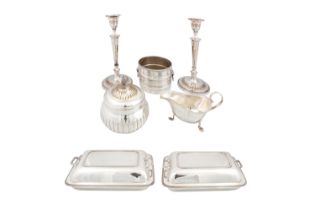 A LARGE AND MISCELLANEOUS COLLECTION OF EARLY 20TH CENTURY SILVER PLATED ITEMS, to include a wine