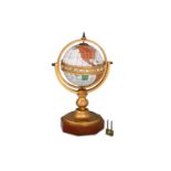 AN UNUSUAL LATE 19TH CENTURY FRENCH CLOCK OF THE WORLD/GLOBE BY ANTOINNE REDIER (b.1817-d.1891) in