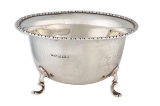 A GEORGE V CIRCULAR SILVER SUGAR BASIN, Birmingham 1923