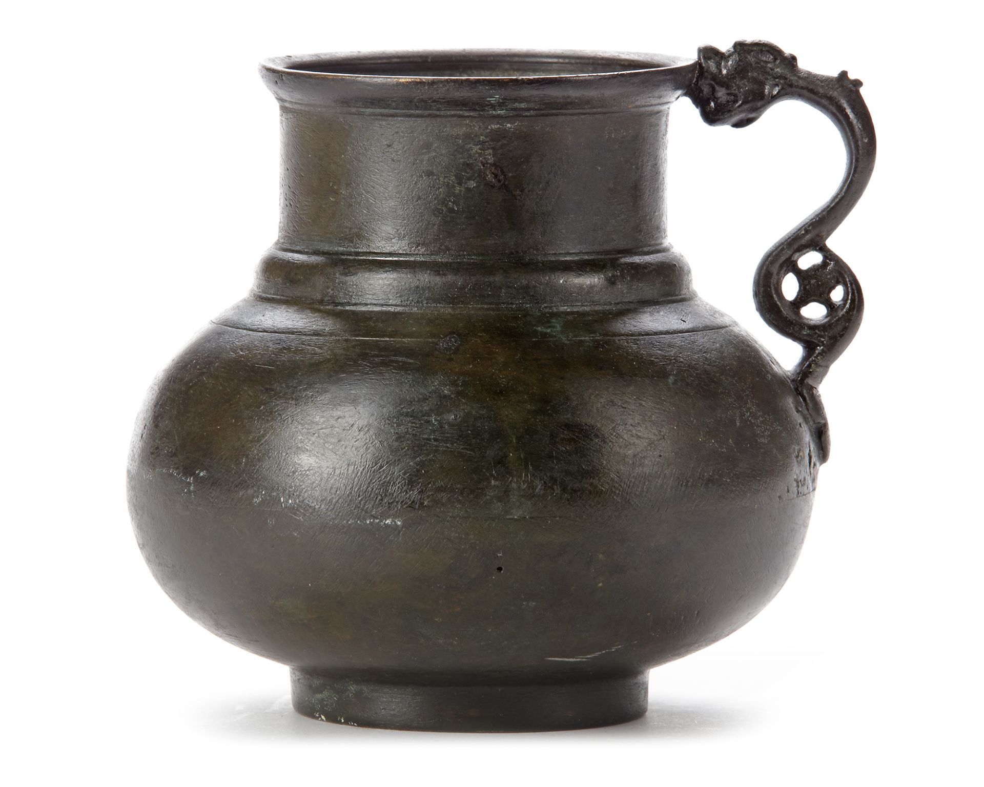 A TIMURID DRAGON-HANDLED JUG, CENTRAL ASIA, LATE 14TH- EARLY 15TH CENTURY