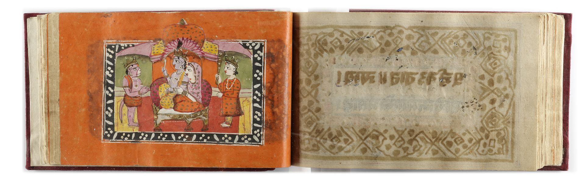 AN ILLUSTRATED KASHMIRI MANUSCRIPT ON HINDU DEITIES, NORTHERN INDIA, 19TH CENTURY - Bild 2 aus 6