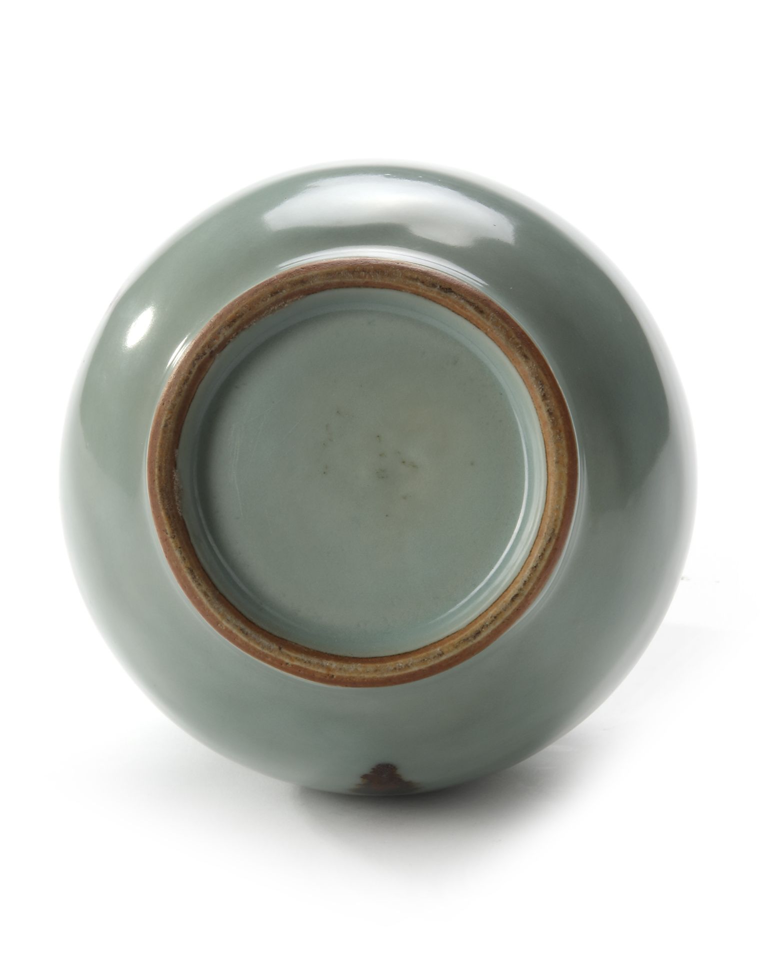 A LONGQUAN CELADON TOBI SEIJI SPOTTED BOTTLE, YUAN DYNASTY (1279-1368) - Image 4 of 4