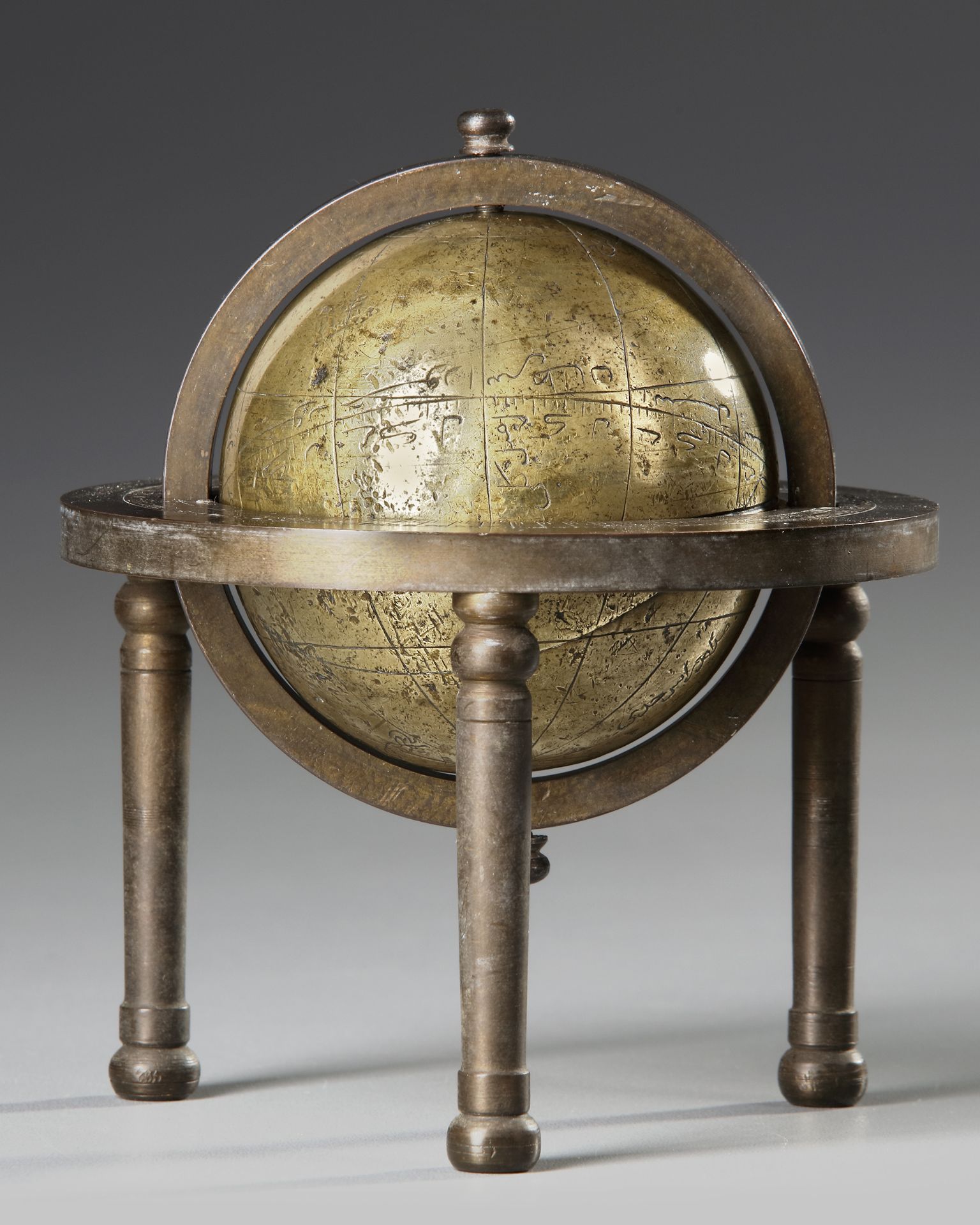 AN INDO-PERSIAN BRASS EASTERN ISLAMIC CELESTIAL GLOBE, INDO-PERSIAN LATE 17TH-EARLY 18TH CENTURY