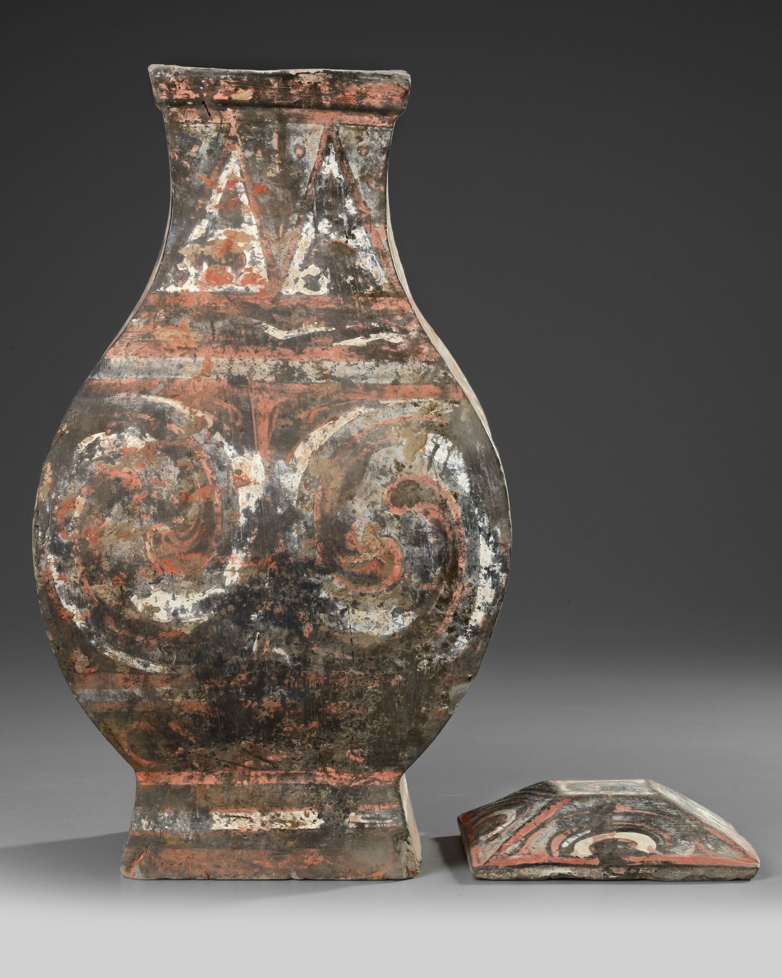 A PAIR OF CHINESE POTTERY 'FANG HU' VASES, HAN DYNASTY (206 BC-220 AD) - Image 15 of 15