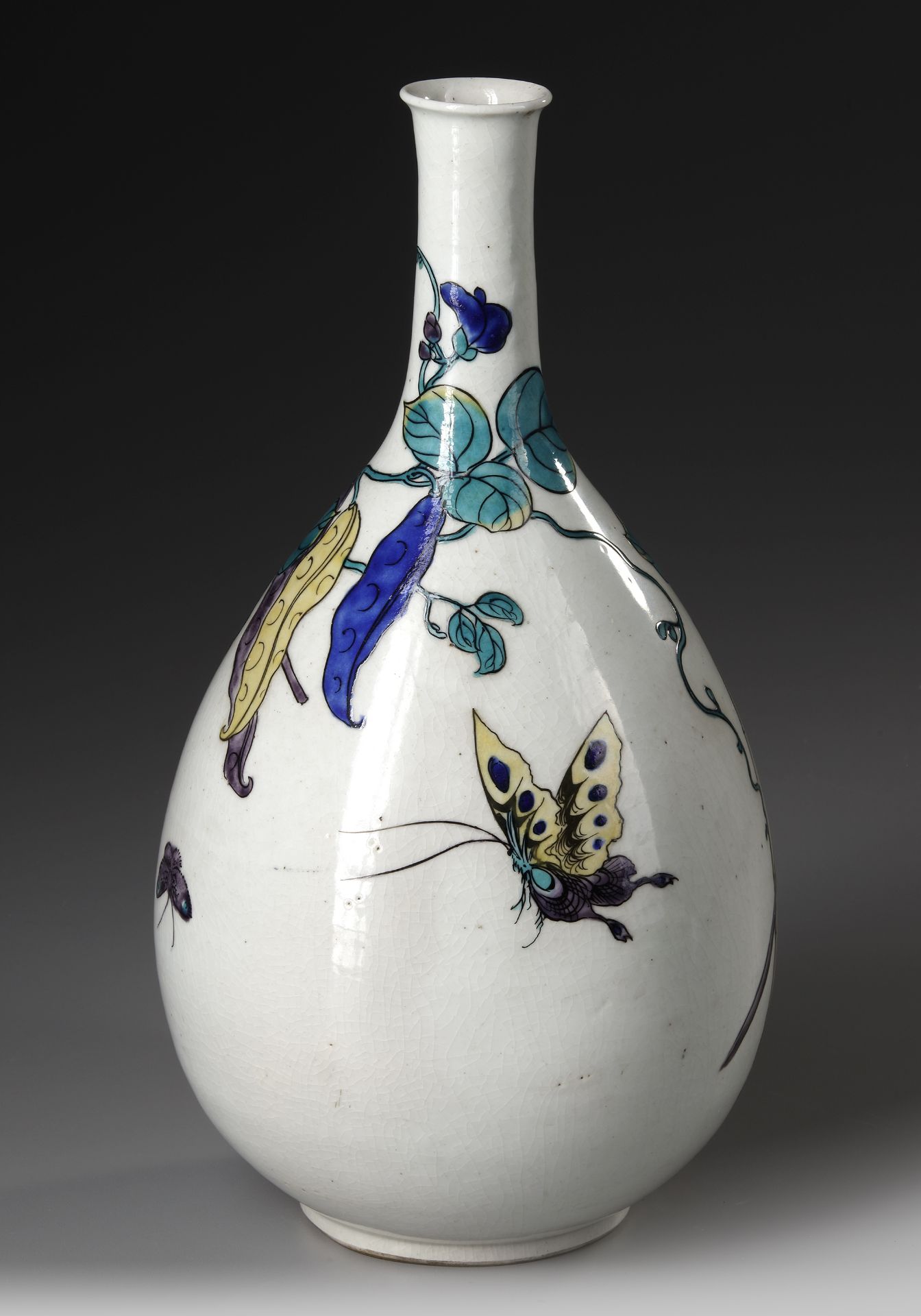 A JAPANESE KUTANI BOTTLE VASE, 18TH-19TH CENTURY - Image 2 of 4