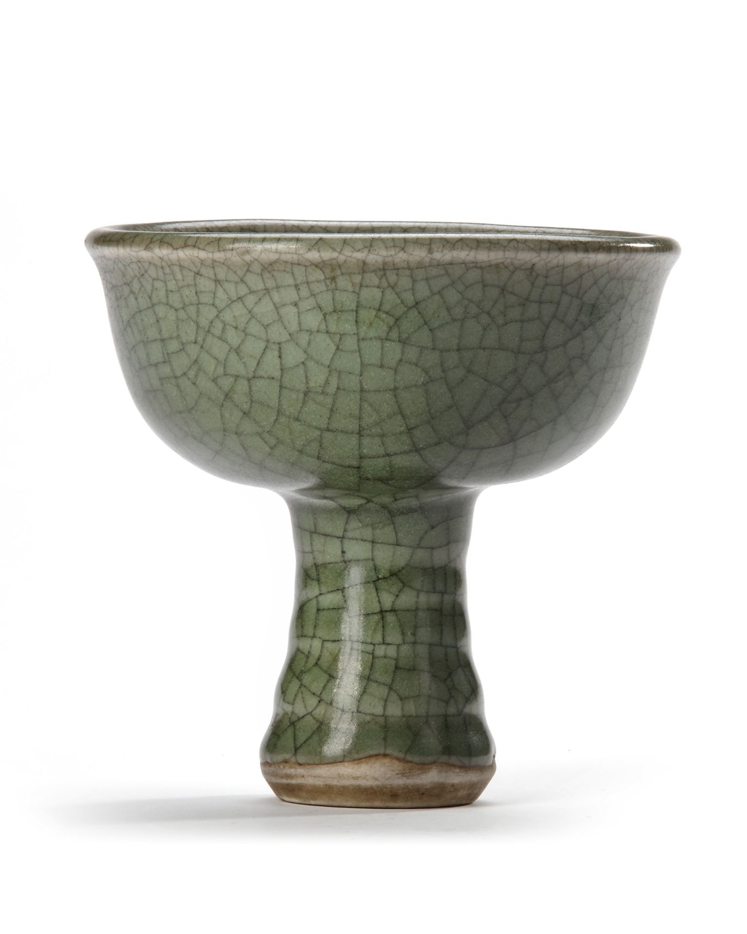 A CHINESE GUAN-TYPE CELADON STEM CUP, YUAN DYNASTY (1271-1368) - Image 4 of 4