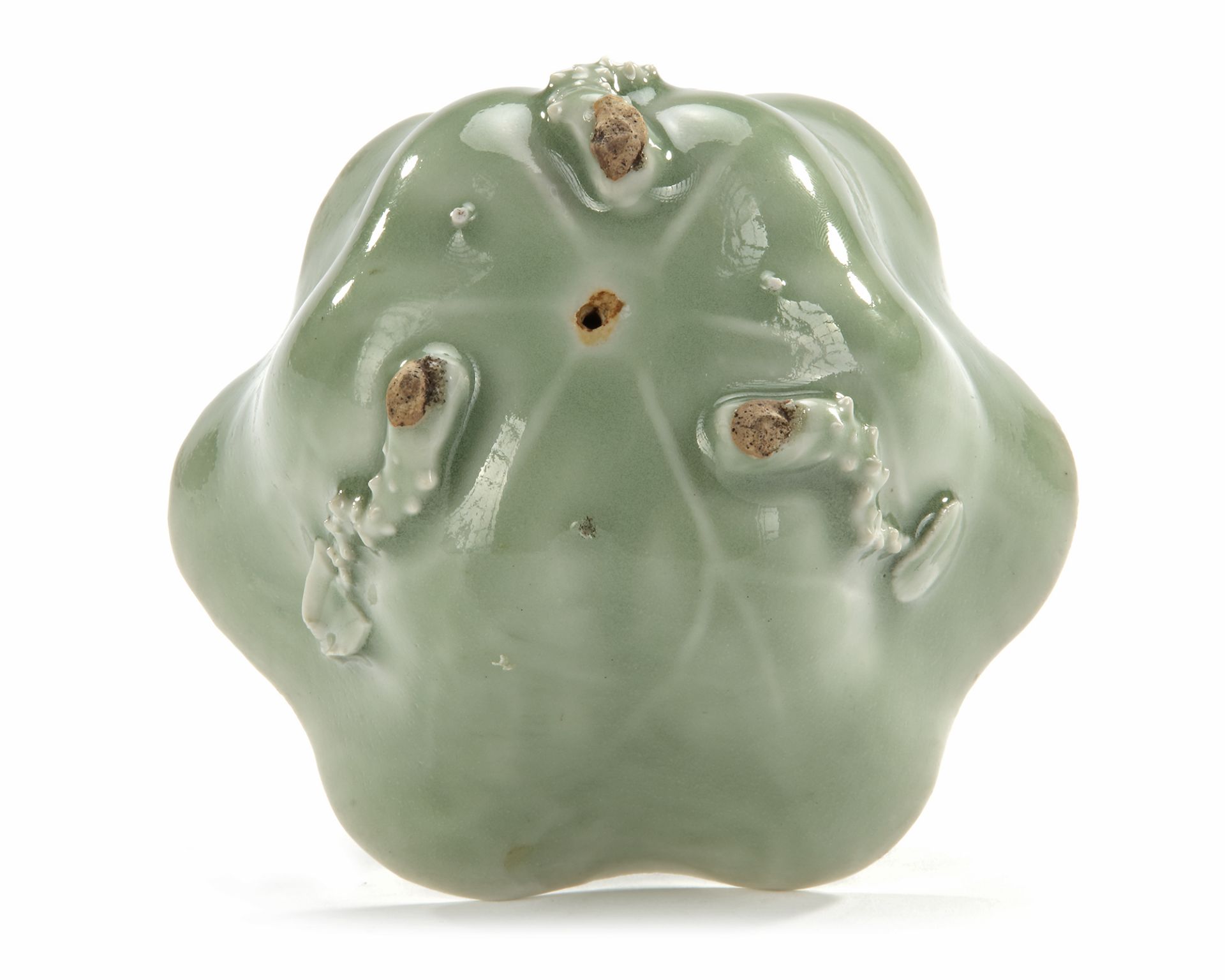 A CHINESE LONGQUAN CELADON FLOWER SHAPED BOWL, 18TH CENTURY - Image 5 of 5