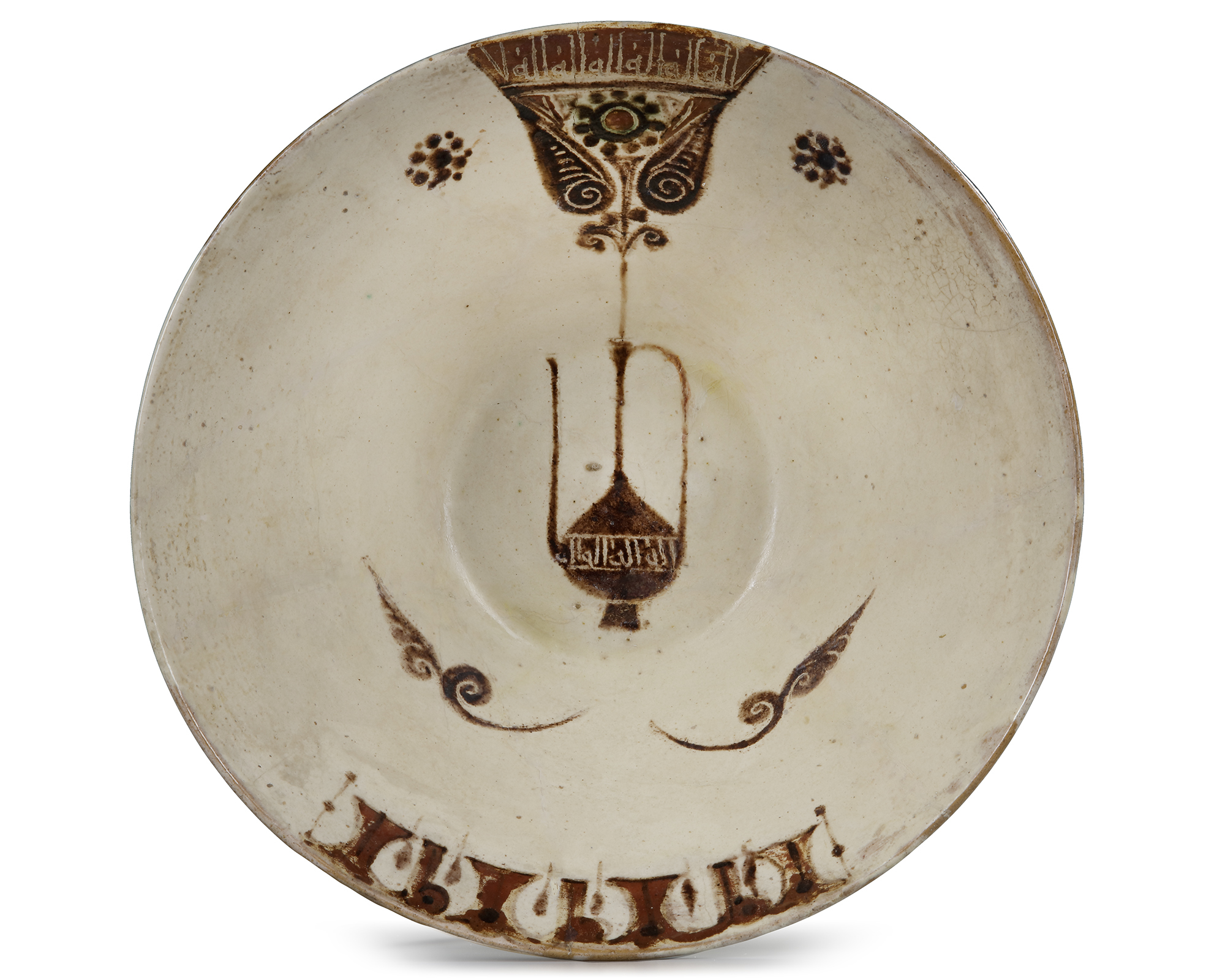 A NISHAPUR POTTERY BOWL, PERSIA, 10TH CENTURY