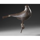 A PERSIAN STEEL BIRD, ZAND DYNASTY 18TH CENTURY