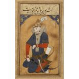 A TURKOMAN PRISONER, PERSIA, SAFAVID STYLE, 19TH CENTURY