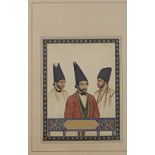 A QAJAR GROUP PORTRAIT, PERSIA, 19TH CENTURY