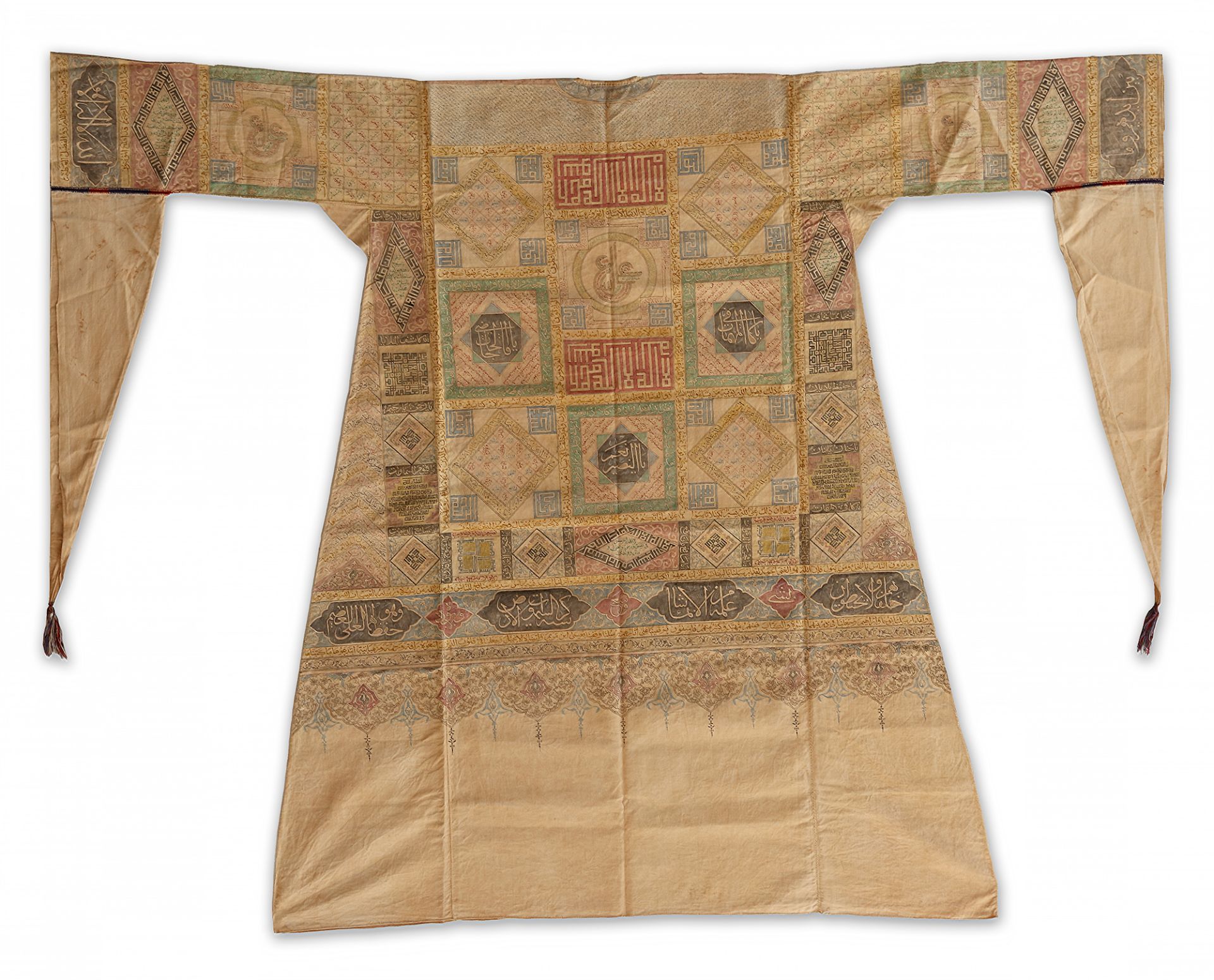 AN OTTOMAN TALISMANIC SHIRT (JAMA) WITH EXTRACTS FROM THE QURAN AND PRAYERS, TURKEY, 17TH-18TH CENTU - Bild 2 aus 2