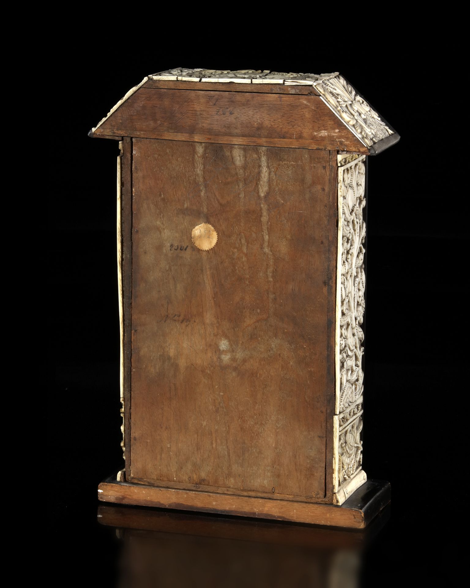 AN IVORY-VENEERED WOODED CABINET, SRI LANKA OR INDIA, LATE 17TH CENTURY - Image 6 of 6