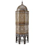 A TORTOISESHELL AND MOTHER-OF-PEARL OCTAGONAL CABINET, TURKEY OR SYRIA, EARLY 20TH CENTURY