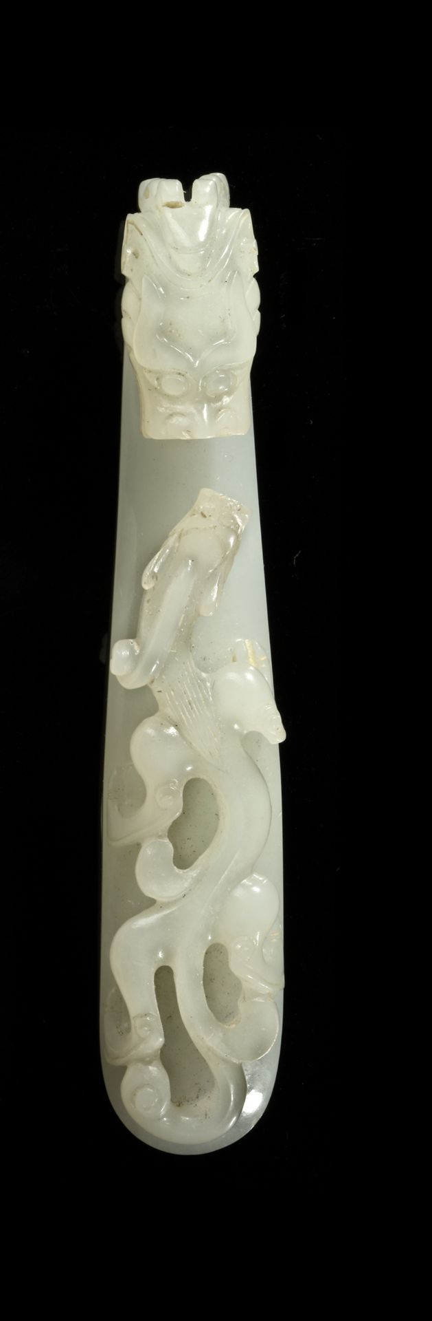 A CHINESE JADE BELT HOOK, 19TH-20TH CENTURY - Image 4 of 6