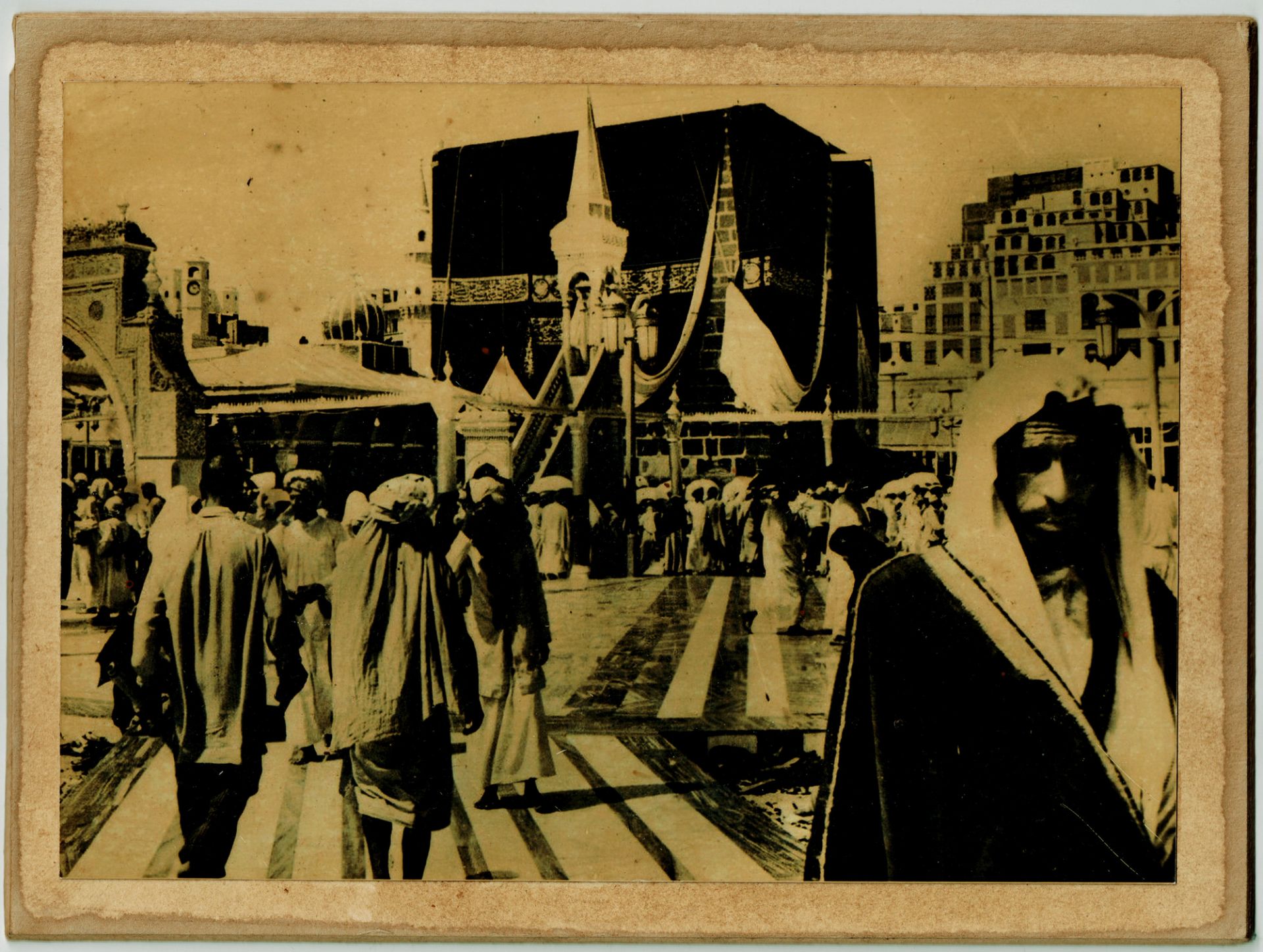 A COLLECTION OF SEVEN OLD PHOTOGRAPHS OF MECCA, MEDINA, THE MAHMAL AND THE HAJJ, EARLY 20TH CENTURY - Image 8 of 8