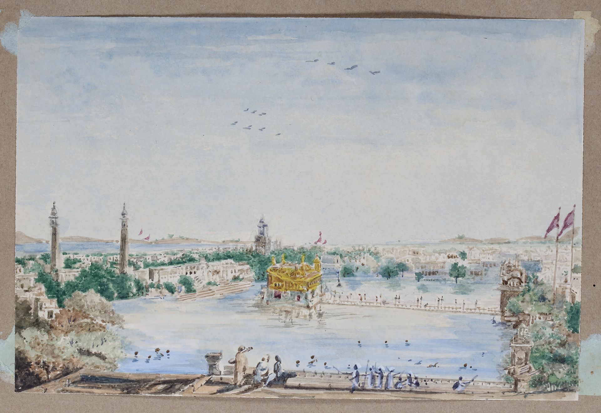 VIEWS OF THE GOLDEN TEMPLE AT AMRITSAR EUROPEAN SCHOOL, 19TH CENTURY - Image 7 of 10