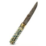 A SMALL INSCRIBED KNIFE, LATE TIMURID, 15TH-16TH CENTURY