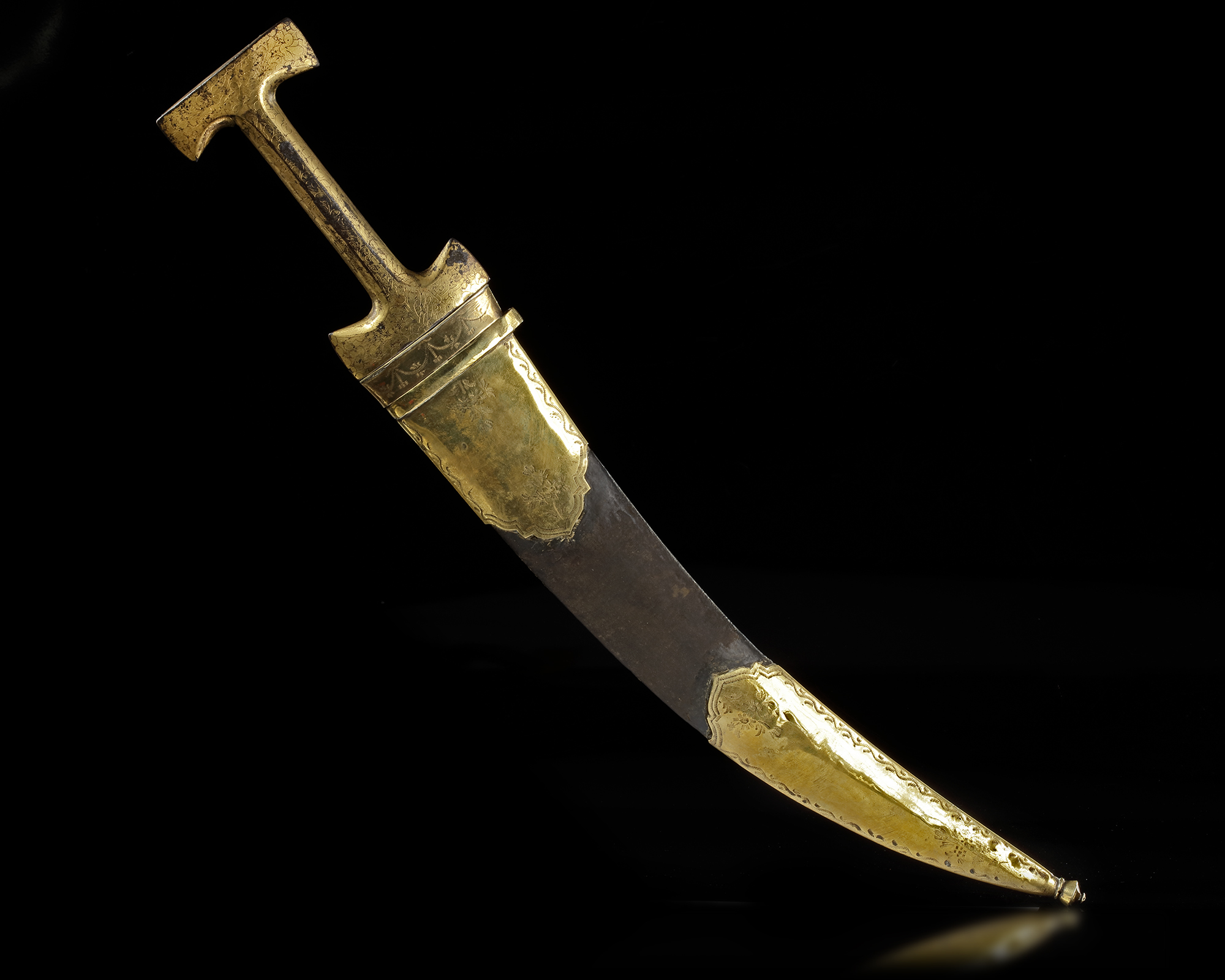 AN OTTOMAN DAGGER WITH TOMBAK HILT AND SCABBARD, TURKEY, 19TH CENTURY - Image 5 of 5