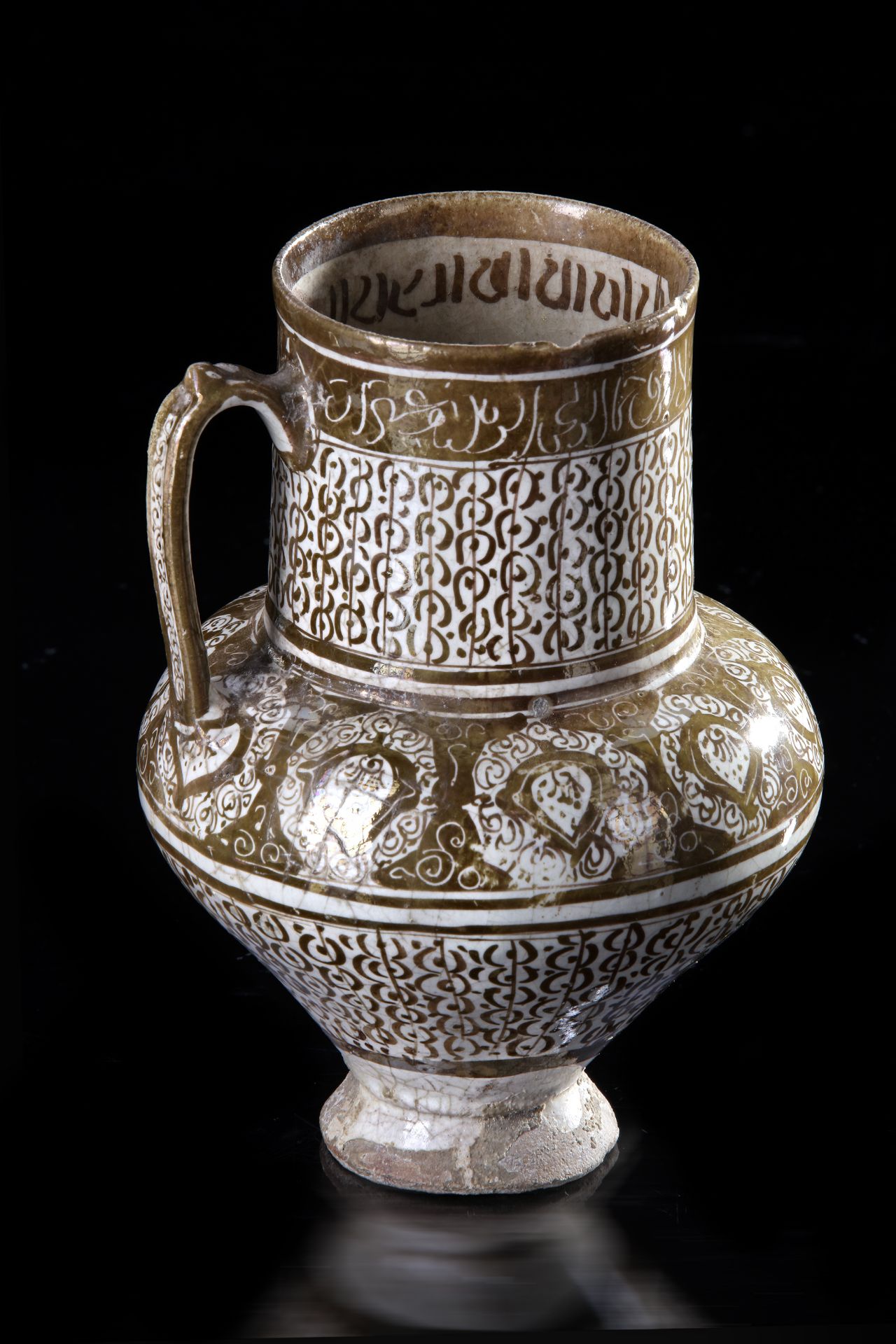 A KASHAN LUSTRE POTTERY JUG, PERSIA, 13TH CENTURY - Image 2 of 5