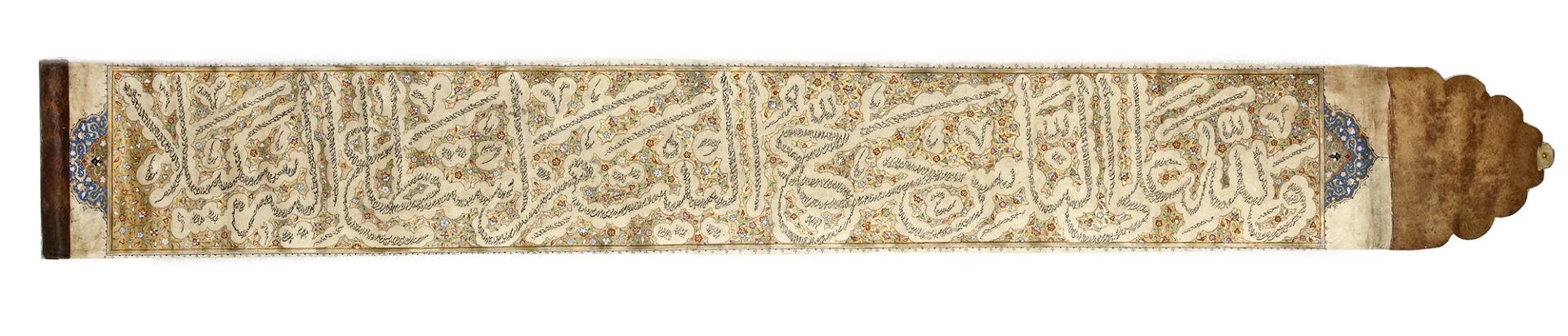 AN OTTOMAN ILLUMINATED QURAN SCROLL, TURKEY, 19TH CENTURY