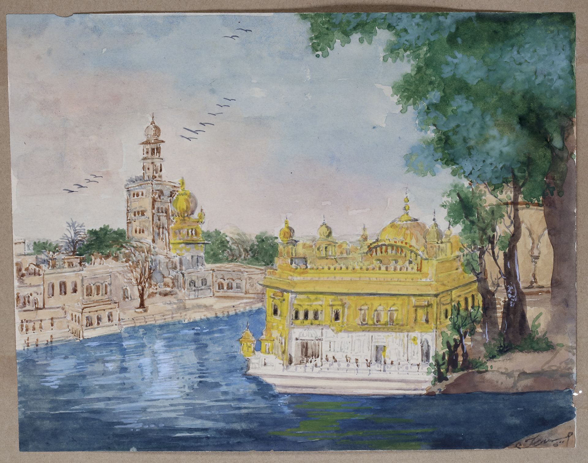 VIEWS OF THE GOLDEN TEMPLE AT AMRITSAR EUROPEAN SCHOOL, 19TH CENTURY - Image 9 of 10