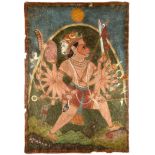 THE COSMIC FORM OF HANUMAN, POSSIBLY SIROHI, 19TH CENTURY