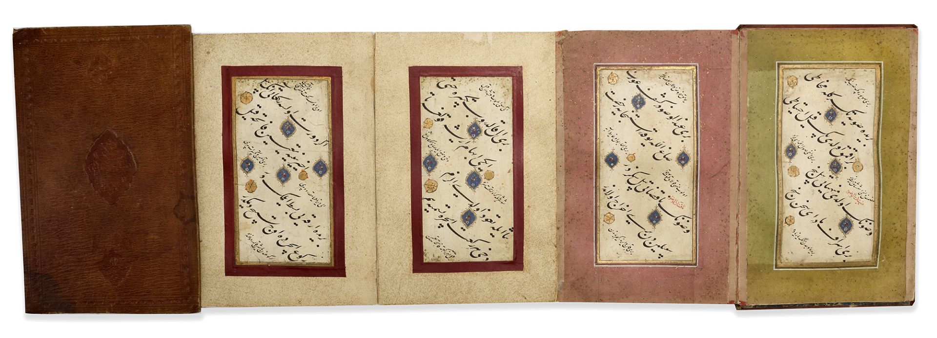 A CALLIGRAPHIC ALBUM SIGNED 'ABD AL-JALIL ZARIN QALAM SAMARQANDI, CENTRAL ASIA, 16TH CENTURY - Bild 2 aus 4