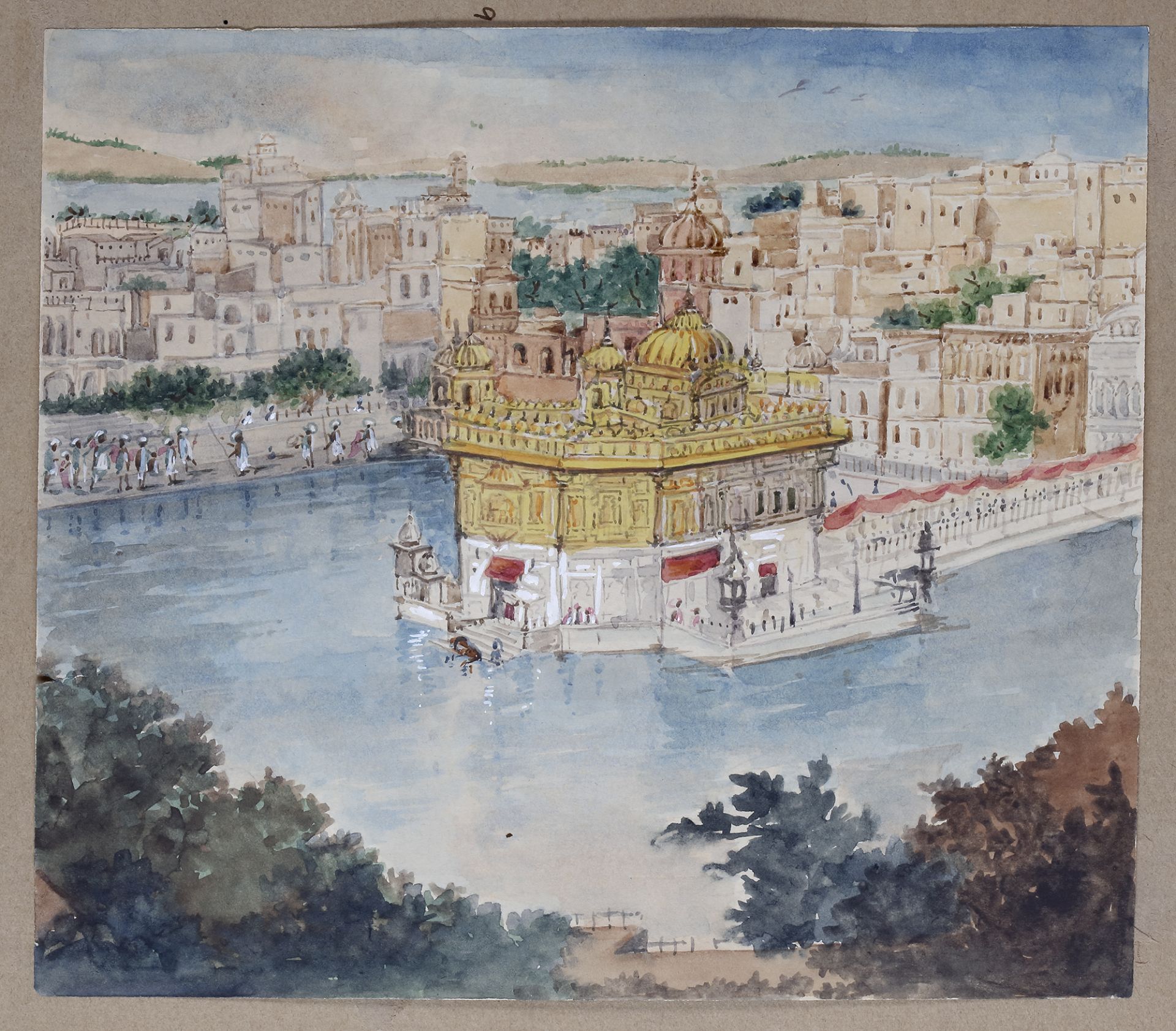 VIEWS OF THE GOLDEN TEMPLE AT AMRITSAR EUROPEAN SCHOOL, 19TH CENTURY - Image 6 of 10