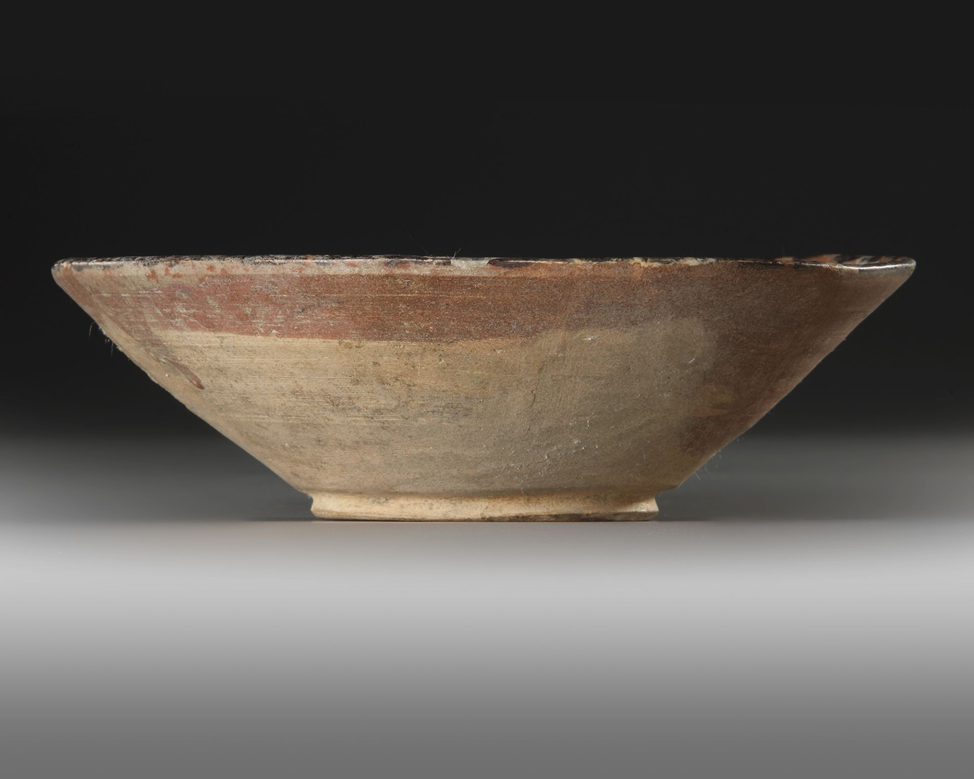 A NISHAPUR CONICAL POTTERY BOWL, PERSIA, 10TH CENTURY - Image 3 of 5