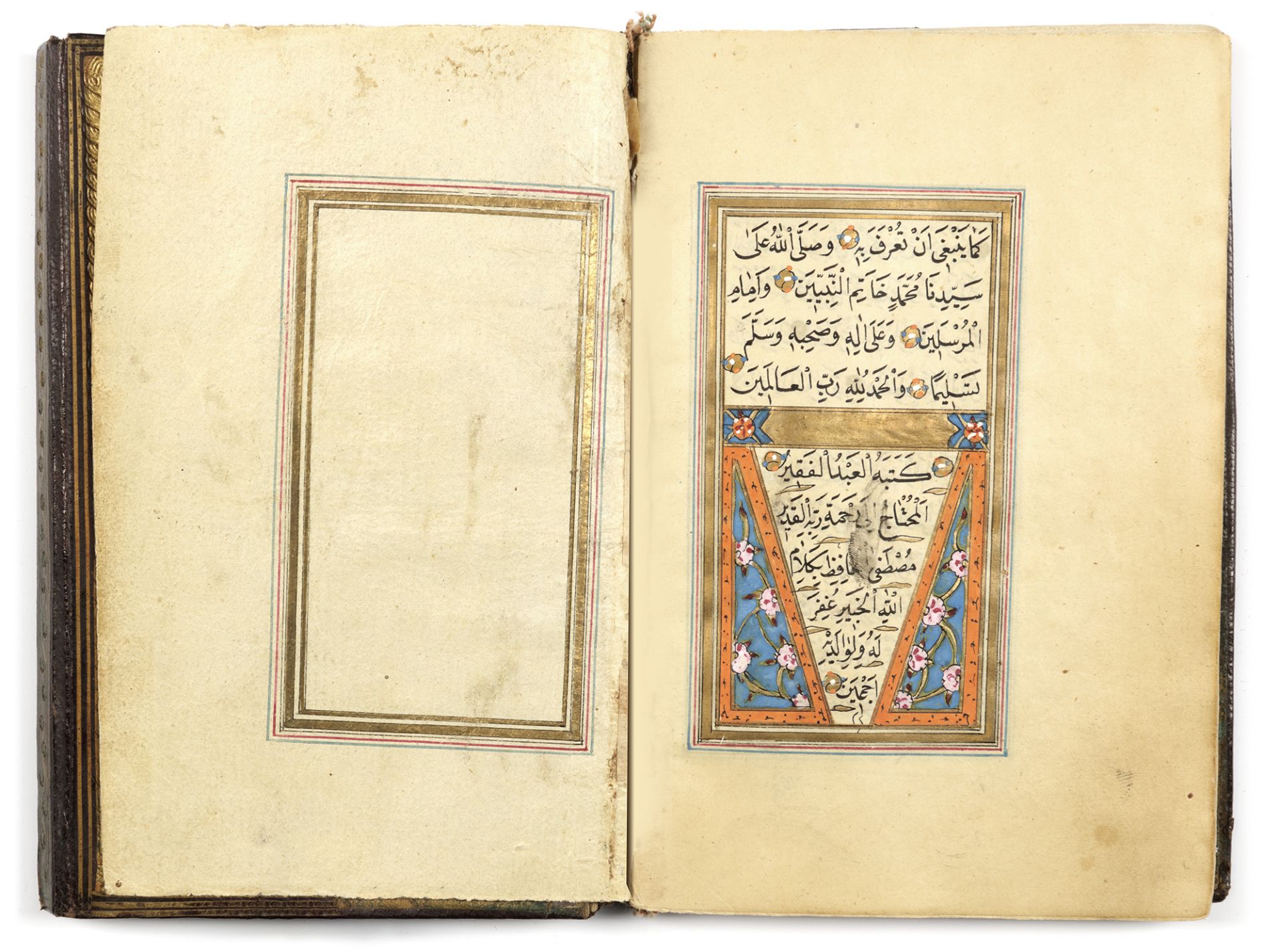 DALA'IL AL-KHAYRAT BY MUHAMMAD BIN SULAYMAN AL-JAZULI (D. 1465 AD), SIGNED MUSTAFA AL-HAFIZ, OTTOMAN - Image 6 of 7