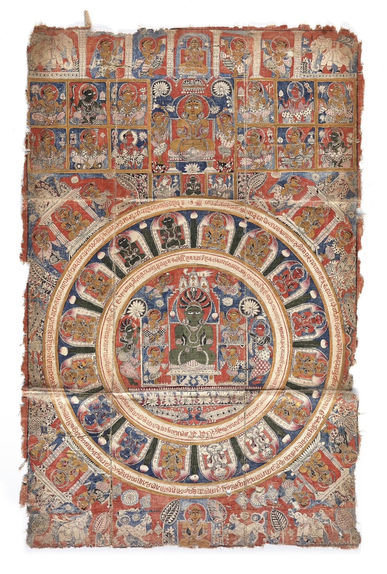 A JAIN MANDALA WITH PADMAVATI GUJARAT, NORTH-WEST INDIA, 17TH-18TH CENTURY