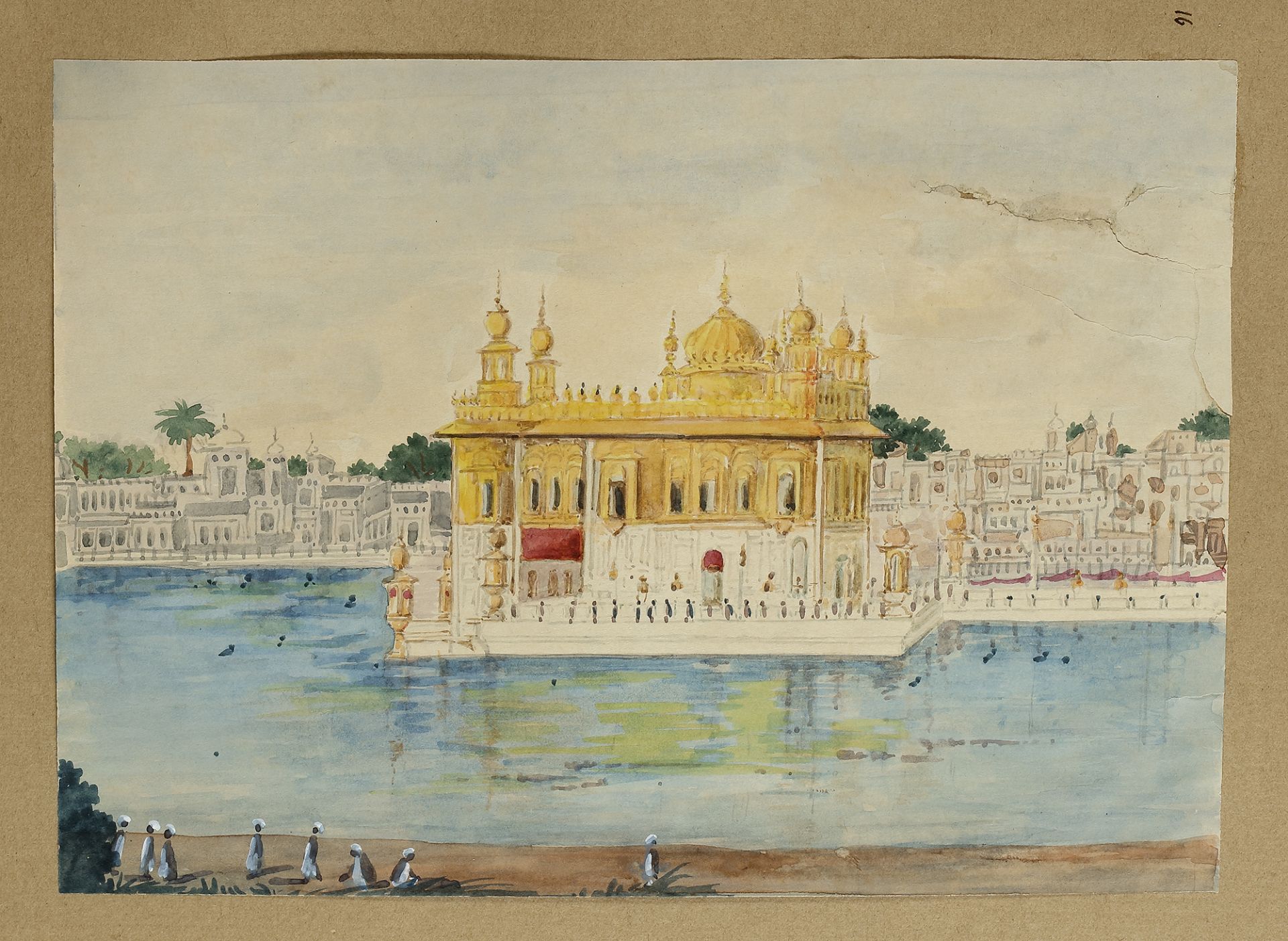 VIEWS OF THE GOLDEN TEMPLE AT AMRITSAR EUROPEAN SCHOOL, 19TH CENTURY