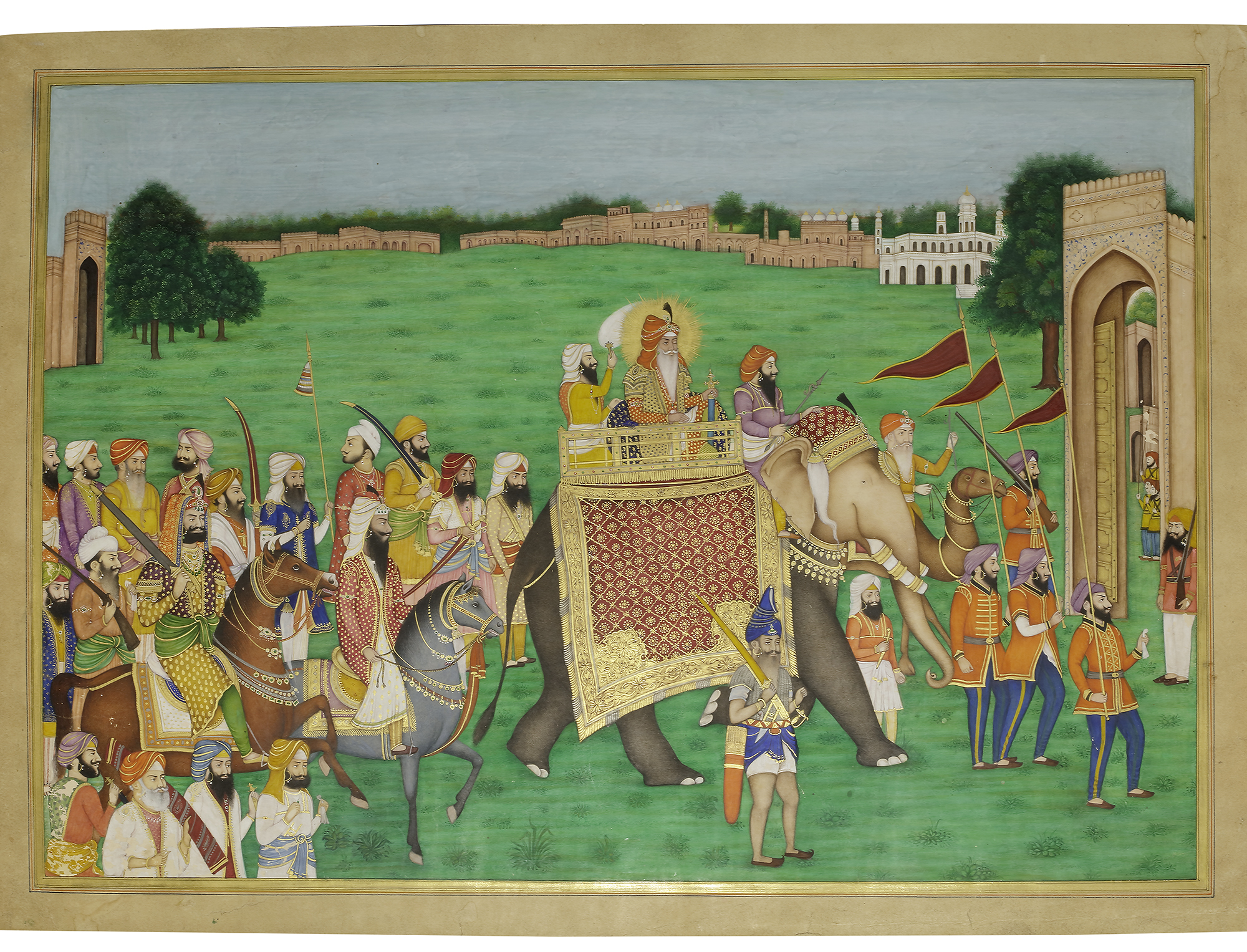 MAHARAJA RANJIT SINGH OF PUNJAB IN PROCESSION, 19TH CENTURY